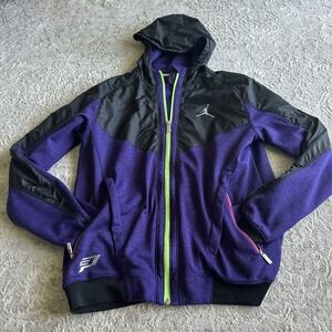 Nike Air Jordan Hoodie‎ CP3 Vll Hyperply Tech Men's Large Full Zip